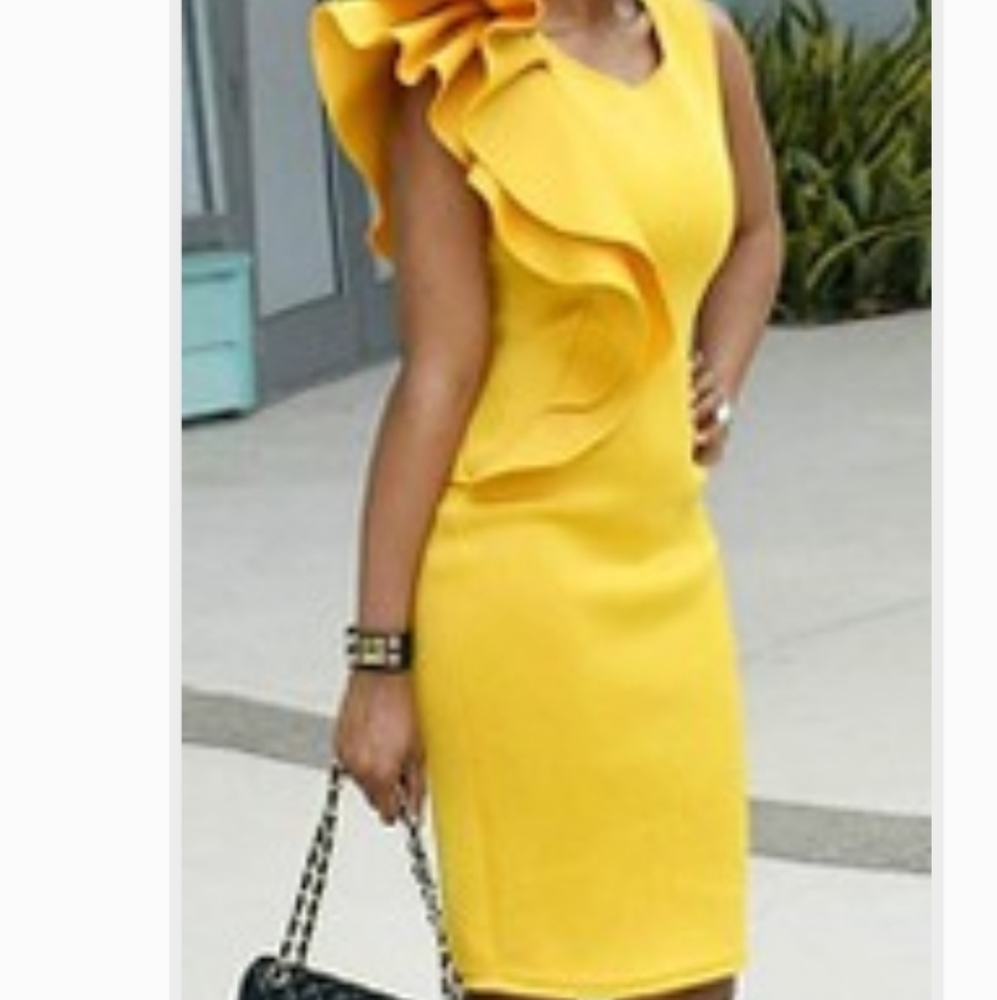 Yellow party dress